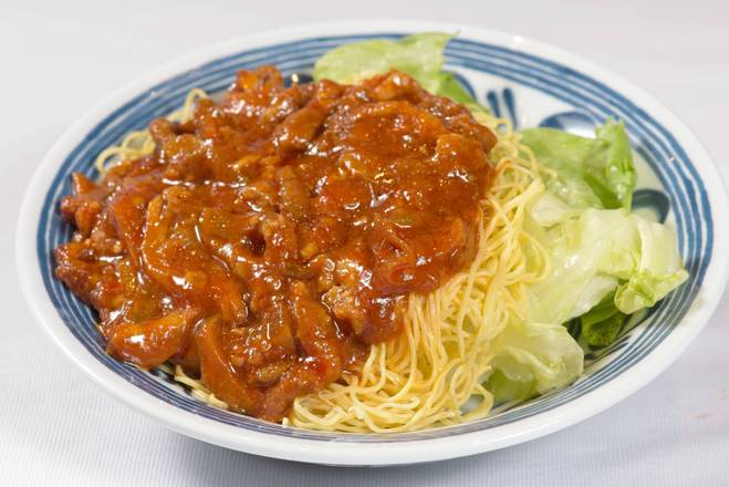 Minced Pork with Chili & Tomato Sauce Lo Mein 炸醬撈麵